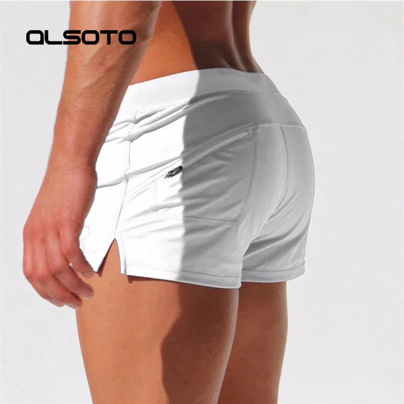 ALSOTO Summer New Quick Dry Mens Swim Shorts Summer Board Surf Swimwear Beach Short Male Running Gym Man Plus Size Trunks