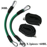Resistance Tubes with Ankle Straps, Whole Set, Leg Training, Workout for Run, Kick Boxing, Punch, Taekwondo, All Sports