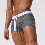 ALSOTO Summer New Quick Dry Mens Swim Shorts Summer Board Surf Swimwear Beach Short Male Running Gym Man Plus Size Trunks