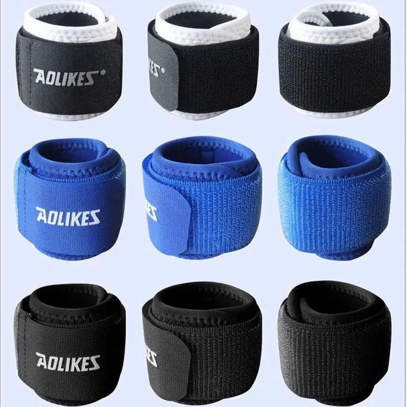 AOLIKES 2Pcs/Lot Wrist band Men For Gym Powerlifting Wrist Support Wraps Straps Protector Wristwraps Sports Fitness Wristband