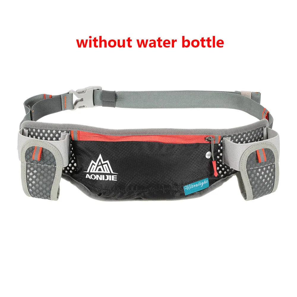 AONIJIE Running Hydration Waist Pack With Two Water Bottle 170ml Bag  Belt Bottle Phone Holder Waterproof Jogging