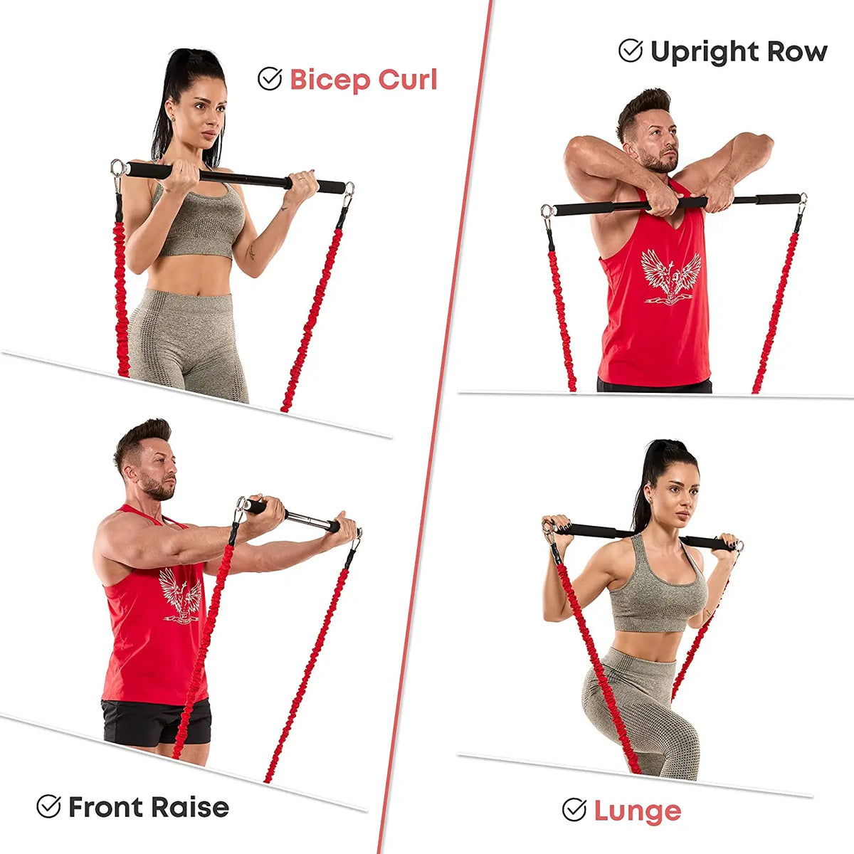 150lb Fitness Booty Resistance Elastic Band Workout for Training Home Exercise Sport Gym Dumbbell Harness Set Expander Equipment