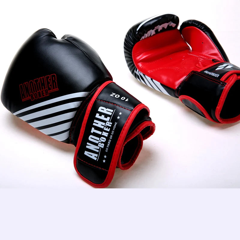 Boxing Gloves 6 12 14oz PU Leather Muay Thai Guantes De Boxeo Sanda Free Fight MMA Kick Boxing Training Glove For Men Women Kids