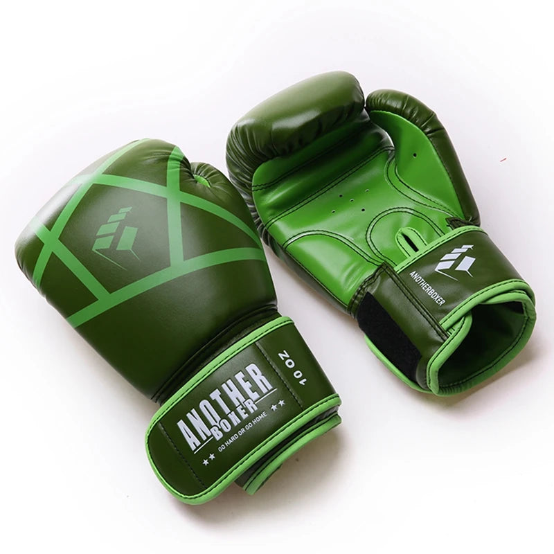 Boxing Gloves 6 12 14oz PU Leather Muay Thai Guantes De Boxeo Sanda Free Fight MMA Kick Boxing Training Glove For Men Women Kids
