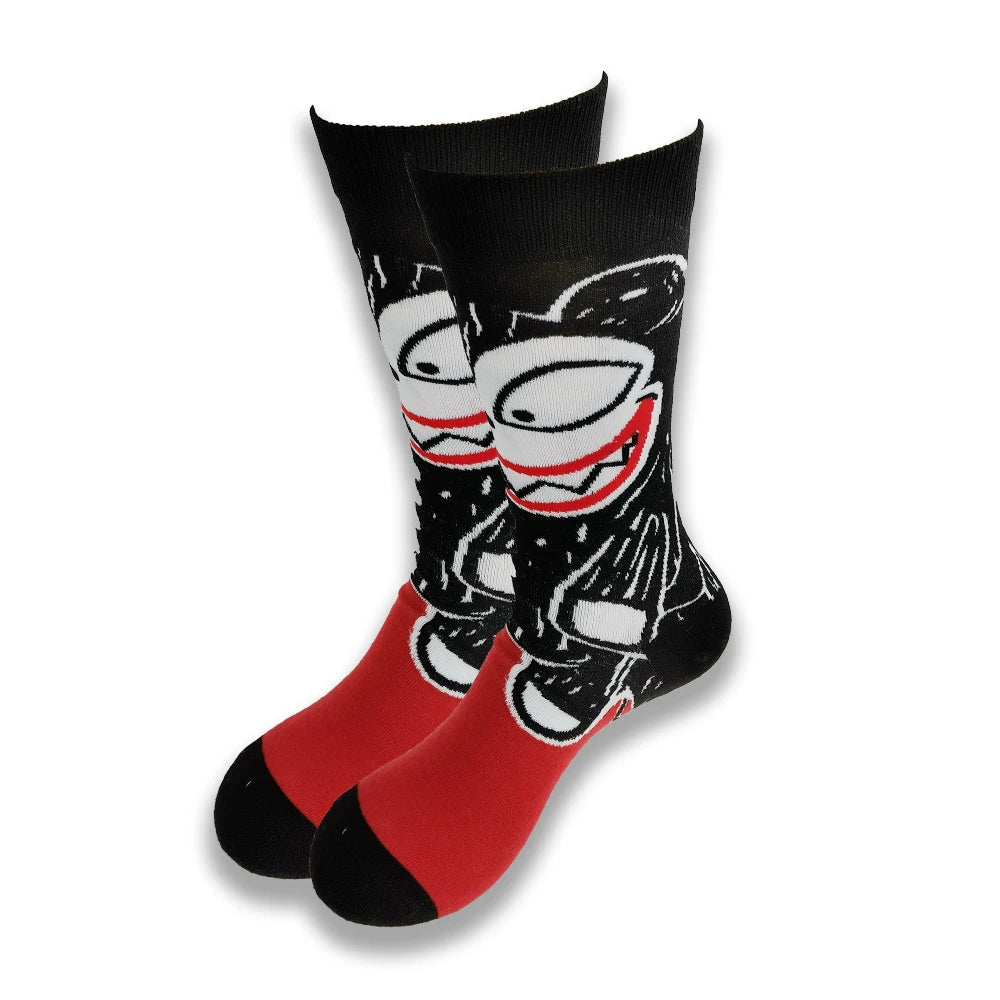 Cartoon and Animation fFashion Trend Men and Women Socks Autumn and Winter Street Style  Middle Tub