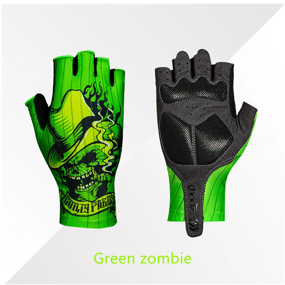 CHOOEE Fitness Anti-sweat Men Women Gloves Cycling Half Short Shockproof Gloves Bicycle Finger Anti-slip Glove Bike Sports