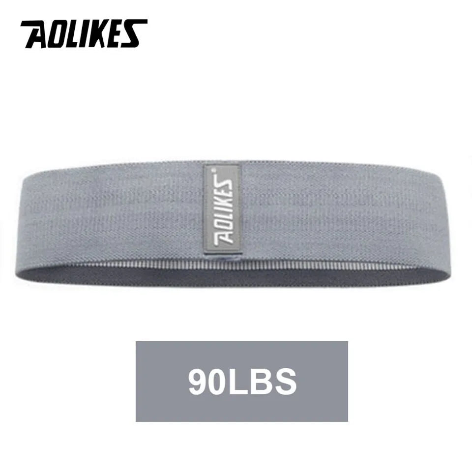 AOLIKES 1PC Hip Band Yoga Resistance Band Wide Fitness Exercise Legs Band Loop For Circle Squats Training Anti Slip Rolling