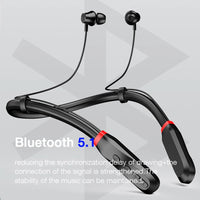 EARDECO 200 Hour Playback Bluetooth Headphone Bass Wireless Headphones Neckband Earphone with Mic Sport Music Headset Stereo