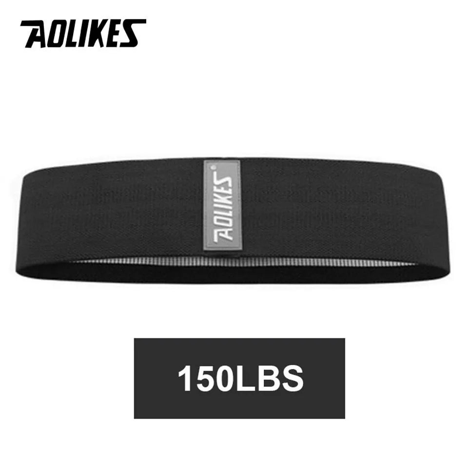 AOLIKES 1PC Hip Band Yoga Resistance Band Wide Fitness Exercise Legs Band Loop For Circle Squats Training Anti Slip Rolling
