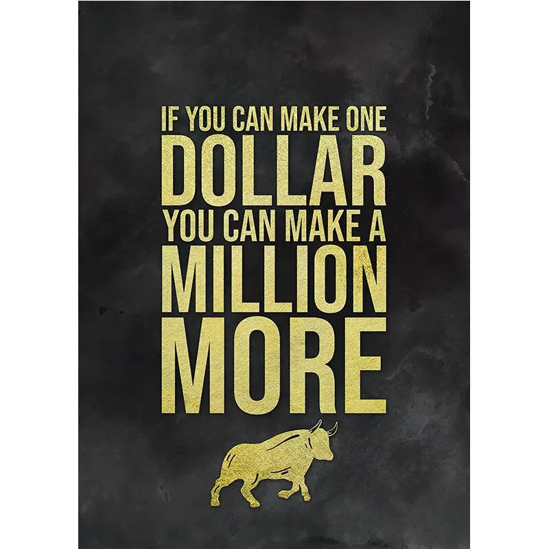 Motivational Stock Trading Canvas Art  Buy The Fear Sell Greed  Wall Decor for Home Office Traders  Best Inspirational Posters