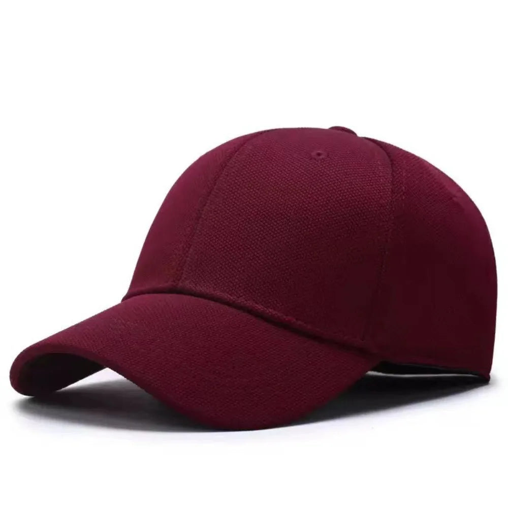 Solid-Color Unisex Breathable Baseball Cap Casual Sunscreen Sun Protection Hat Cotton Versatile Hip Hop Snapback Hat Sports