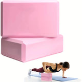 Set of 2 Yoga Blocks  Made from High Density Foam, Lightweight Supportive And Odor-Free - Essential Yoga Gear for Women Gym