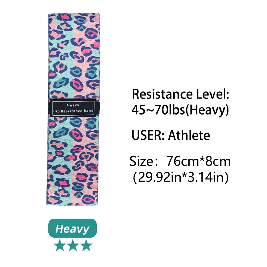 Glute Thigh Elastic Workout Bands Fabric Resistance Hip Booty Bands Squat Circle Stretch Fitness Strips Loops Yoga Gym Equipment