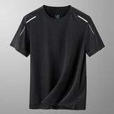 YJKVUR 2026 Summer Men’s Quick Dry Moisture Wicking Crew Neck T Shirts Mesh Athletic Running Gym Workout Short Sleeve Tee Tops