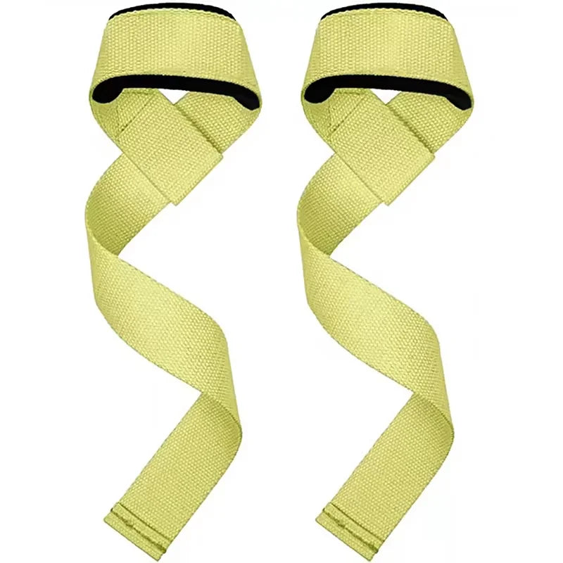 2PCS Weightlifting Straps Lifting Wrist Straps Strength Training Deadlifts Crossfit Hand Grips Wrist Support