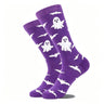 1 Pair of Personality Bat Mid Tube Men's Socks Skull Women's Socks Spider Tide Socks Bloody Hand Halloween Women's Socks