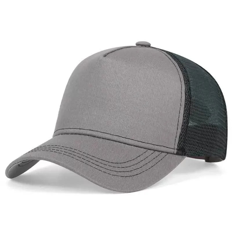 Unisex Lightweight Solid Color Baseball Cap Breathable Net Summer Shade Outdoor Hat for Men And Women Simple Basic Style