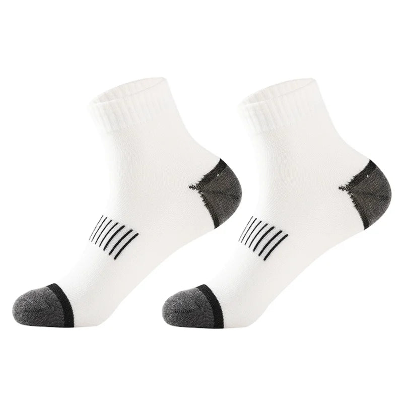 20Pairs High Quality Men's Cotton Socks Set Casual Breathable Sports Winter Black Large Size 38-45