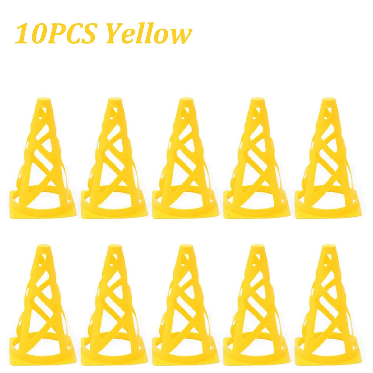 10Pcs 23CM Football Training Cones Soccer Sign Bucket Barrier Kids Adults Springback Marking Cup Symbol Sports Accessories