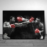 Motivational Boxer Wall Art  Mike Tyson  Ali Poster  Modern Canvas Painting for Living Room  Home Decor Prints  Pictures  Inspir