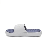 Under Armour Ignite Pro 8 Versatile, Black White Casual Sport Slides Cushioned Thick Sole Non-Slip Slippers for Gym Beach