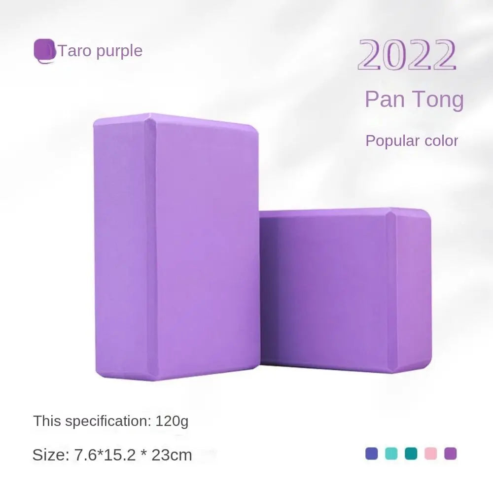 High Density Yoga Foam Blocks Gym EVA Non-slip Props Brick Solid Color Lightweight Yoga Block Meditation DIY