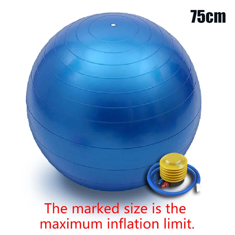 Women Gym Yoga Fitness Ball Thickening Type Anti-explosion Diameter 25/55/75cm Pilates Workout Mini Ball Sculpting Legs And Hips