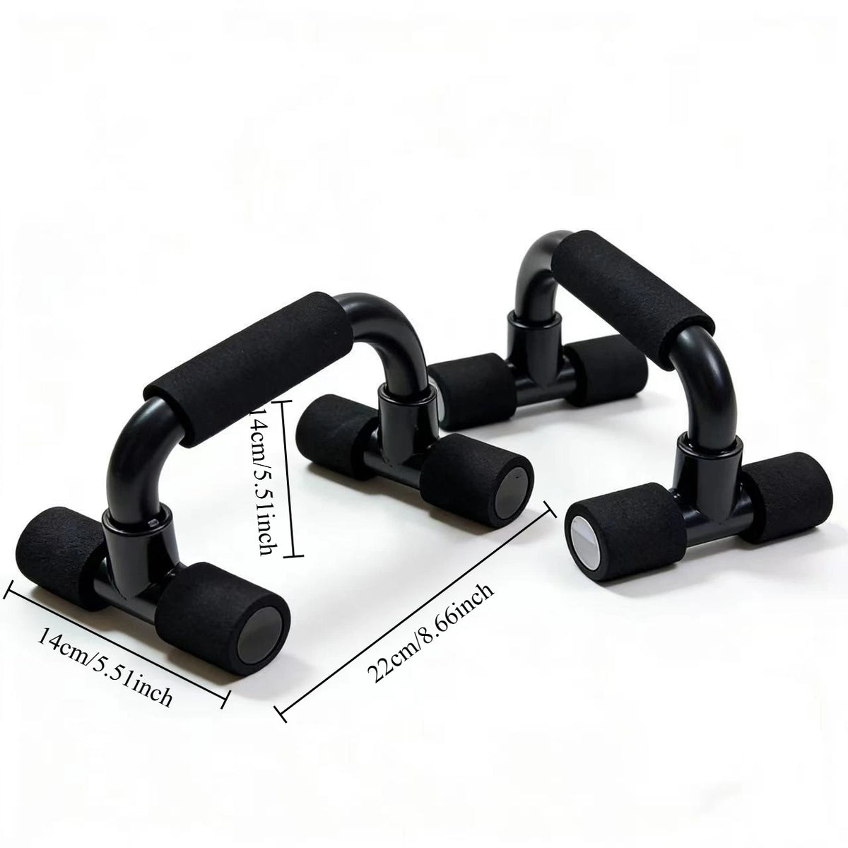 Ergonomic Foam Grip Pushup Stands, Portable Exercise Bar for Chest, Shoulders, and Core Muscles - Non-Slip, Lightweight, Durable