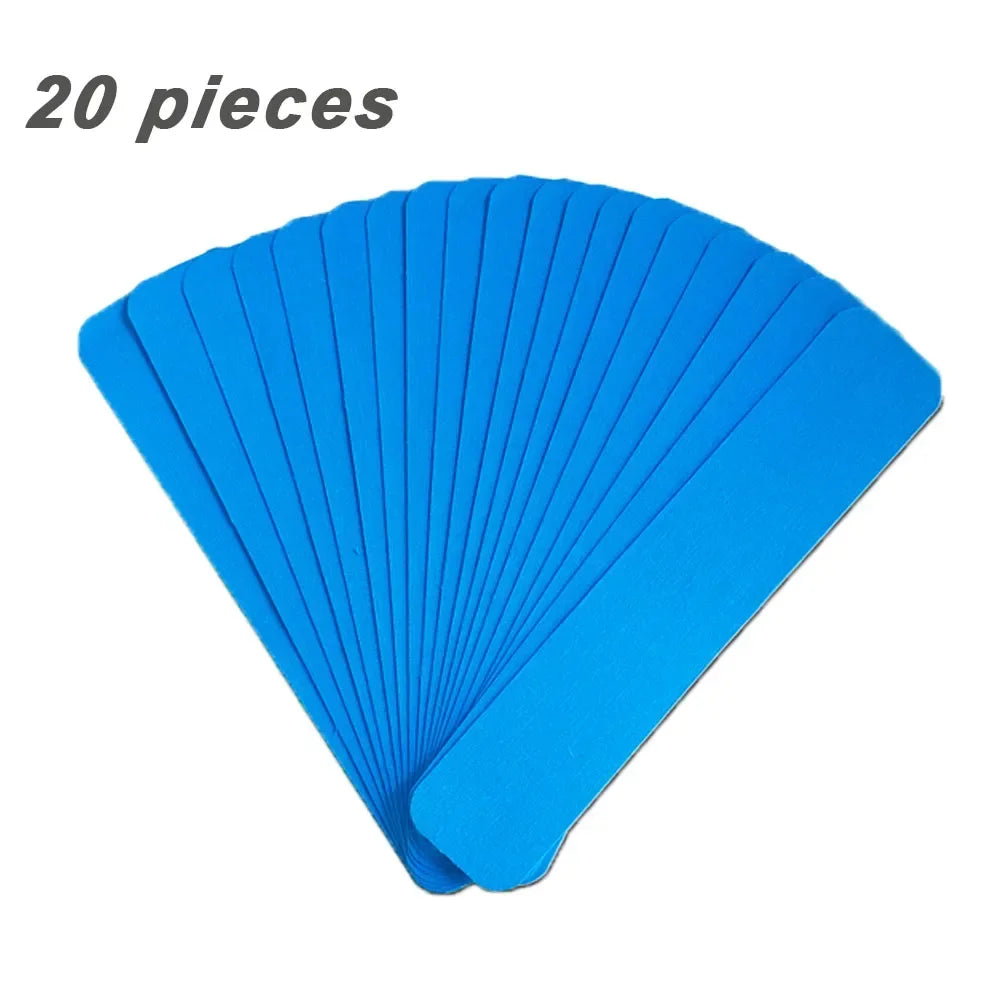 Kinesiology Tape Pro Athletic Sports (20 Precut Strips) Waterproof Elastic Adhesive Tape Muscle Pain Relief Joint Support