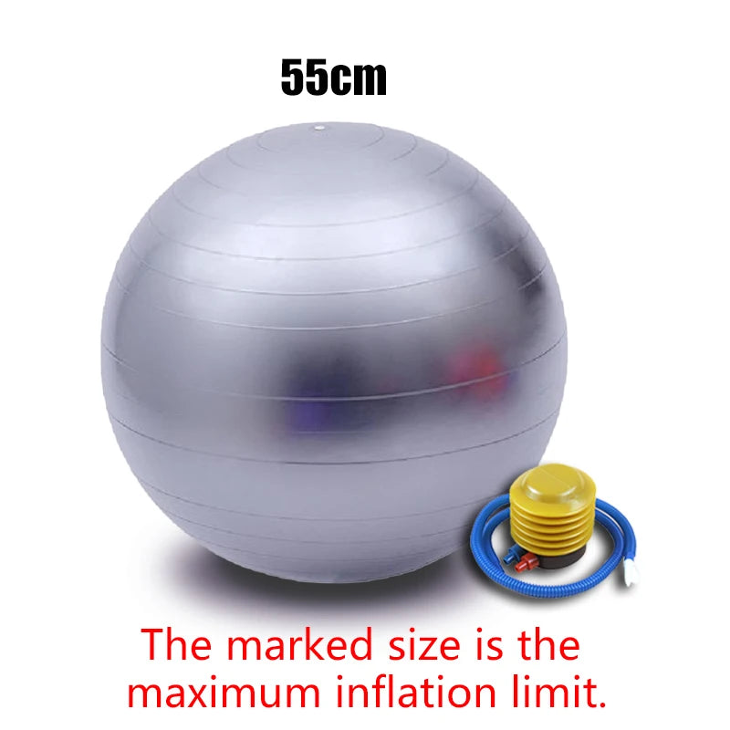 Women Gym Yoga Fitness Ball Thickening Type Anti-explosion Diameter 25/55/75cm Pilates Workout Mini Ball Sculpting Legs And Hips