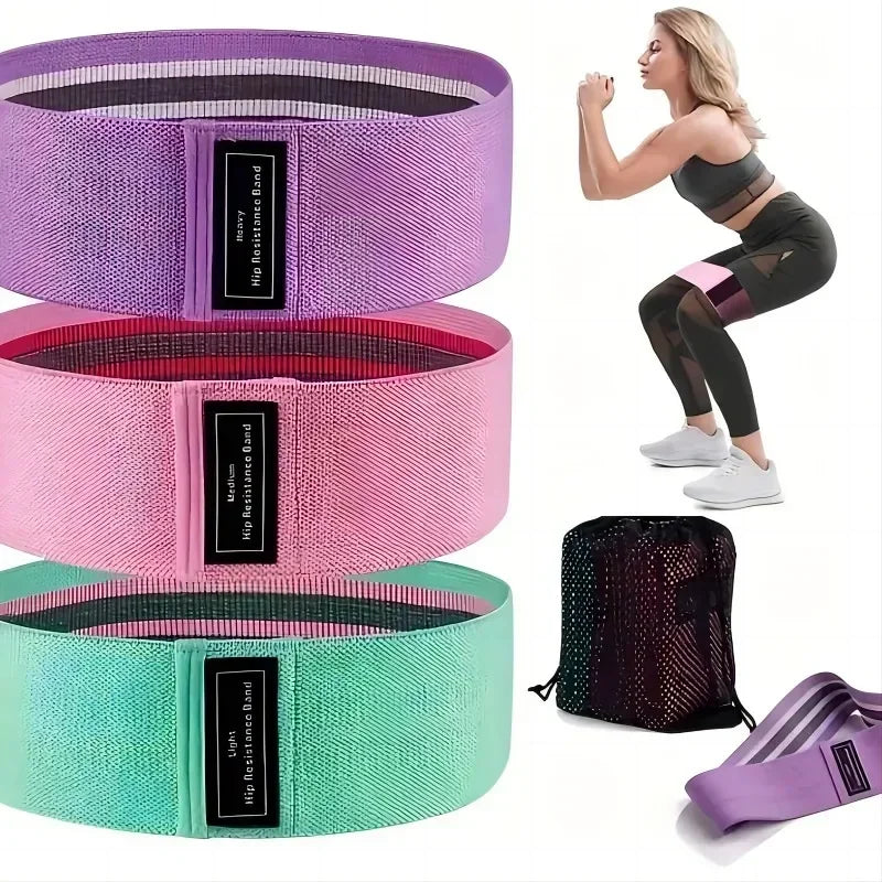 Fabric Elastic Bands Fitness Resistance Bands Yoga Pilates Hip Circle Expander Bands Gym Training Home Workout Equipment