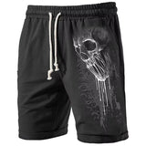 Men's Summer Horror Skull 3D Printed Beach Shorts Loose Streetwear Hip Hop Swim Trunks Breathable Casual Outdoor Short Pants