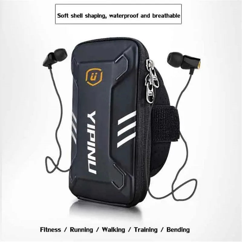 Phone Armband Waterproof Running Holder Shockproof Luminous Mobile Arm Case for Samsung Xiaomi Huawei Iphone 14 15 16 Pro Max
