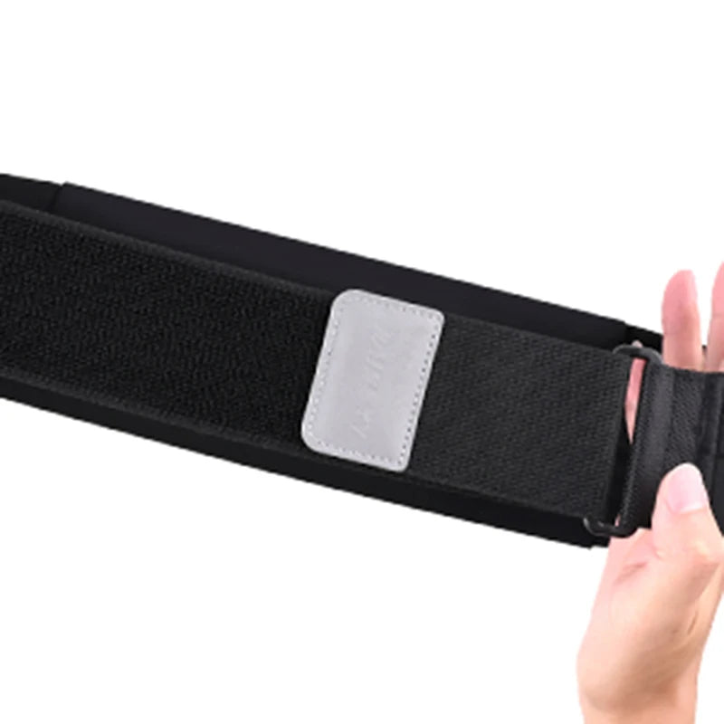 HAISSKY Elastic Sports Running Bags For iPhone 17 16 15 14 Pro Max 17Air 16E 16 Plus Reflective Zipper Waistband Belt Waist Pack