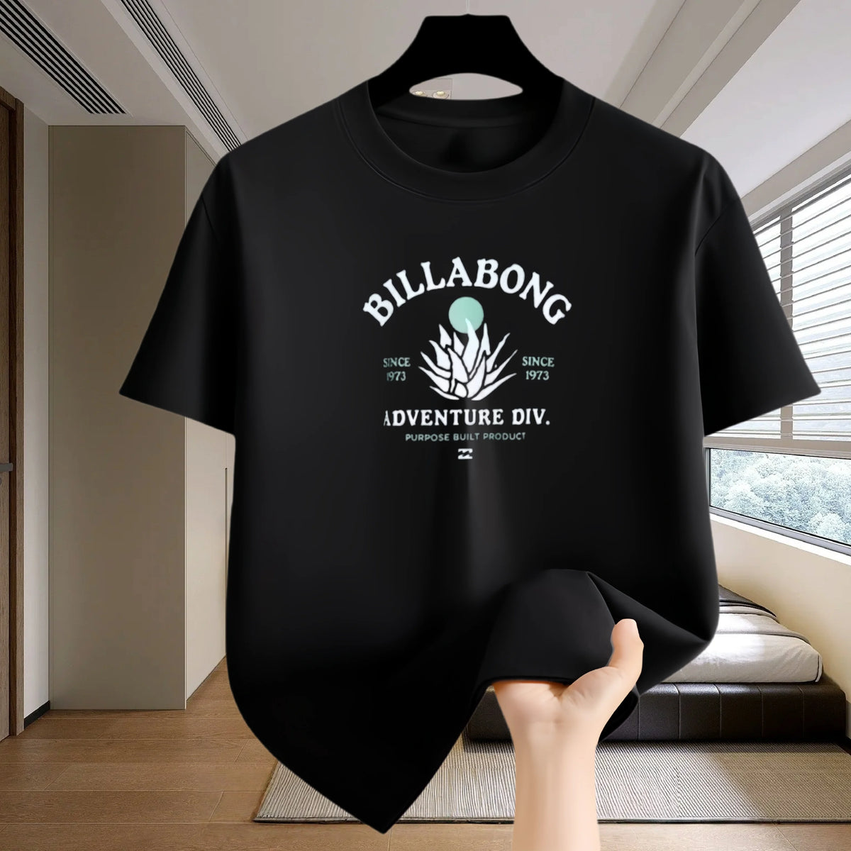 New Men‘s Running T-shirt Spring / Summer Thin Top Trend curve printing Quick Dry Short Sleeve Breathable Fitness Sports T-shirt