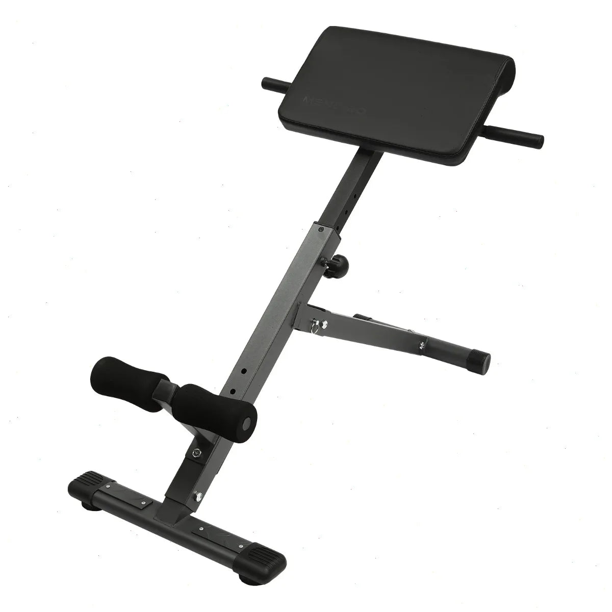 Ab Bench, Roman Chair, Hyperextension Bench, Adjustable 5 Position, 330Lbs Capacity, Steel Frame, Foldable Design, PU Foam Pads, for Back Hip Core Strength Training Home Gym