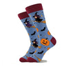 1 Pair of Personality Bat Mid Tube Men's Socks Skull Women's Socks Spider Tide Socks Bloody Hand Halloween Women's Socks