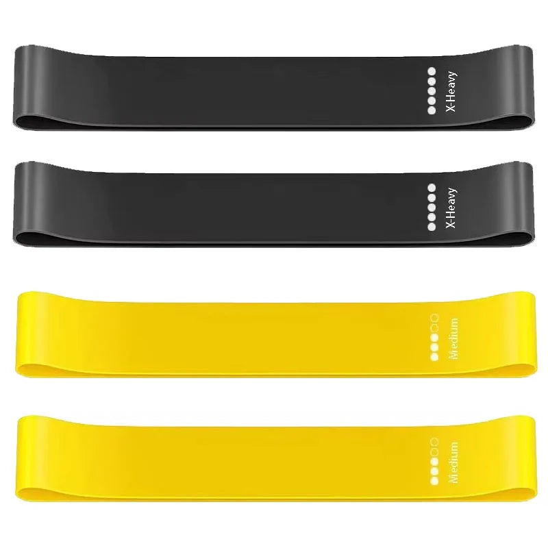 1/2/4 pcs Yoga Resistance Rubber Bands Fitness Elastic Bands Gym Strength Training Pilates Latex Elastic Bands Indoor Equipment