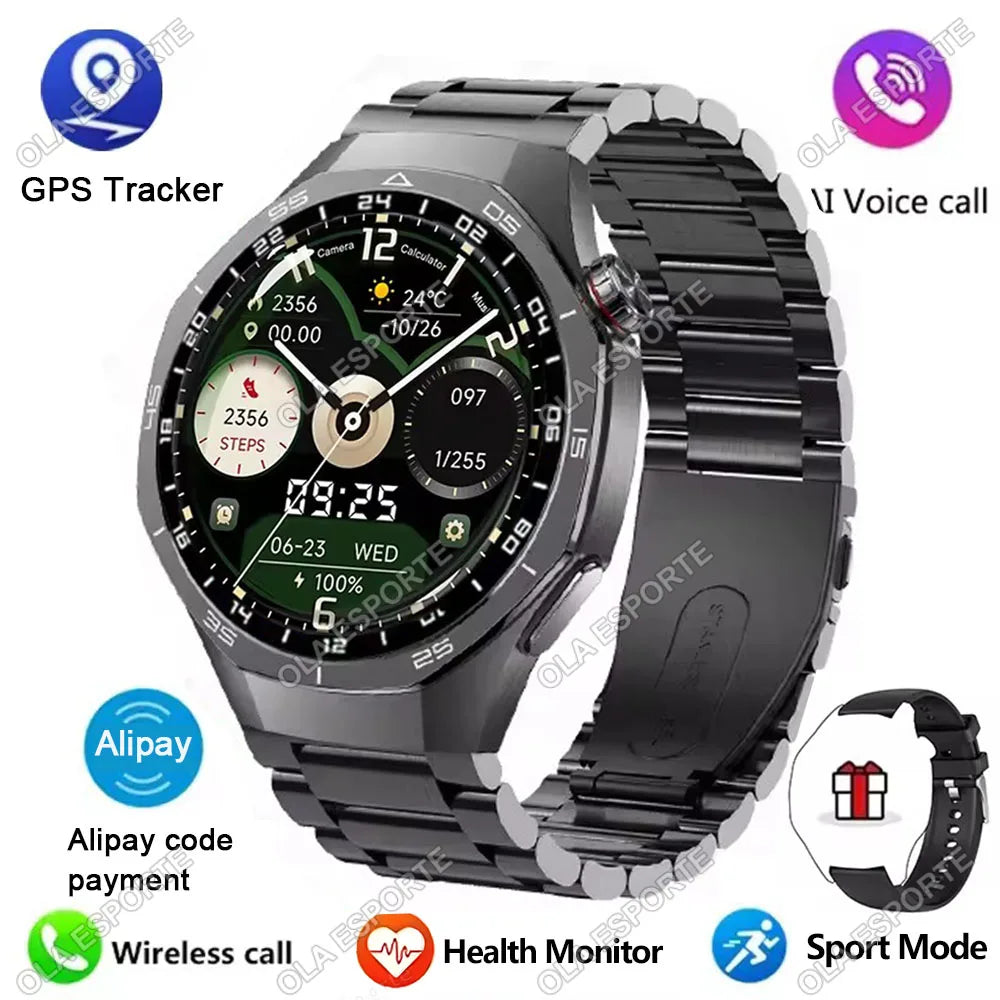 2026 Men's Smart Watch HD Display Health Tracking Bluetooth Calls Heart Rate Monitor Voice Assistant GPS Sports Smartwatch Ht30