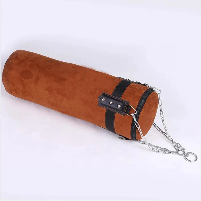 120cm Cowhide Kick Boxing Punching Bag Sandbag For Adult MMA Muay Thai Taekwondo Sport Fitness Training Exercise Equipment boxe