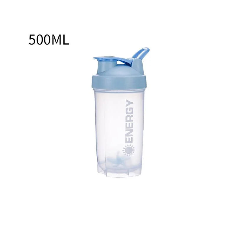 ♥500ML Energy Shaker Cup Outdoor Travel Portable Juice Cup With Powder Case Coffee Mugs Leak Proof DrinkBottle