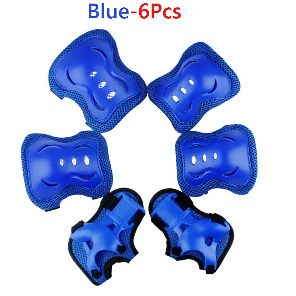 6Pcs kids Knee Pad Elbow Pads Guards Protective Gear Set for Roller Skates Cycling Skateboard Inline Skatings Scooter