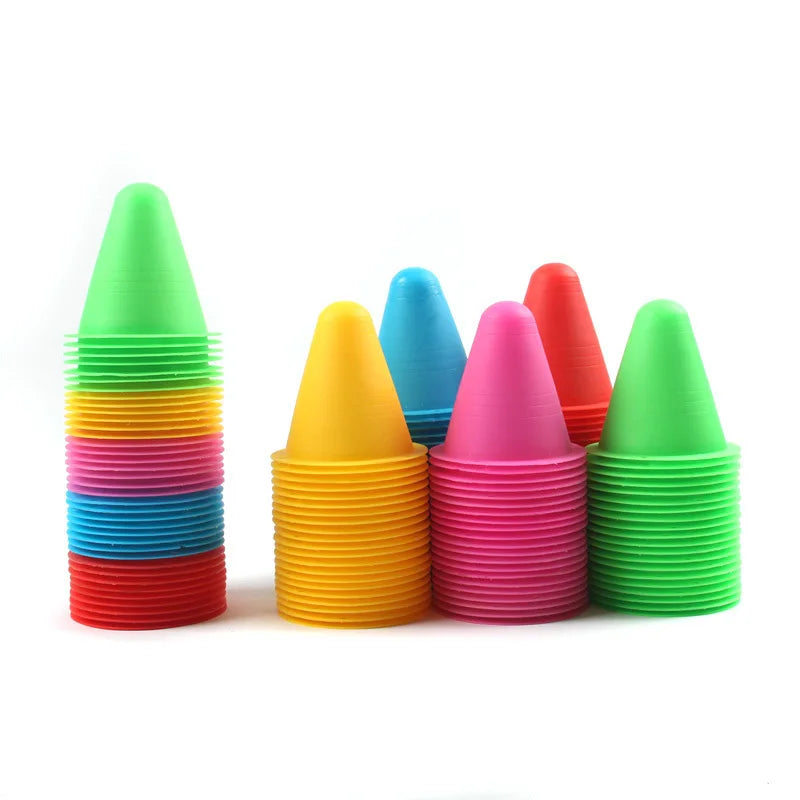 30PCS Road Signs Obstacles Cone Roller Skating Training Obstacles Surrounding Zhuang Roller Skating Shoes Obstacle Stakes Props
