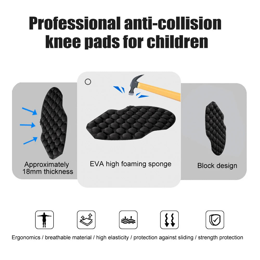 1/2Pcs Honeycomb Knee Support Knee Pads Brace Leg Sleeve Calf Compression Knee Protection For Kids Child Sports Football