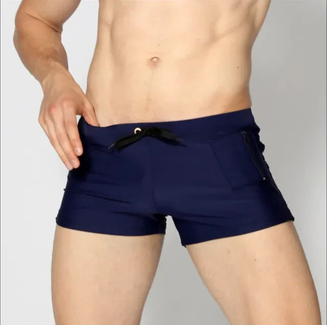 ALSOTO Summer New Quick Dry Mens Swim Shorts Summer Board Surf Swimwear Beach Short Male Running Gym Man Plus Size Trunks