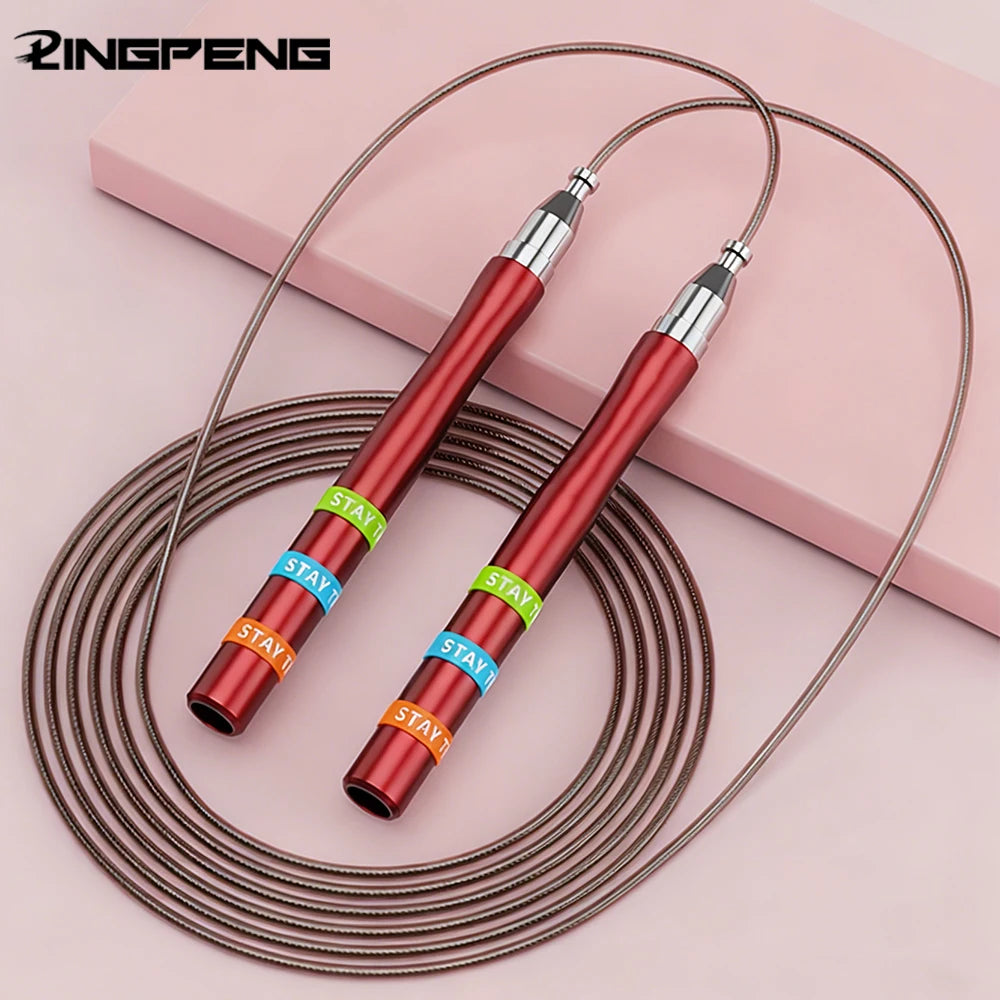 Aluminum Alloy Steel Wire Metal Handle Student Adult Fitness Fat Burning Racing Training Competition Skipping Rope