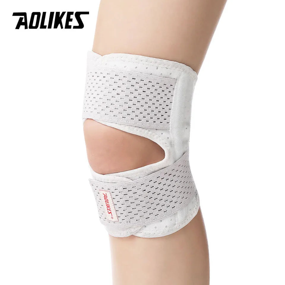 AOLIKES 1PC Knee Brace with Side Stabilizers Relieve Meniscus Tear Knee Pain Joint Pain Relief Adjustable Knee Support Knee Pads