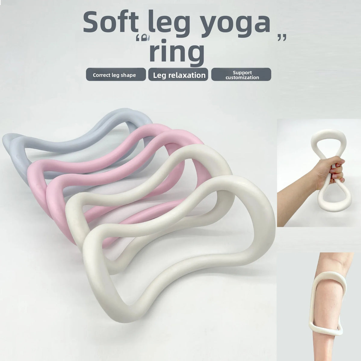 Yoga Ring for Back and Shoulder Slimming Stretching Back and Shoulder Opening Fitness Equipment with Calf Shaping Function