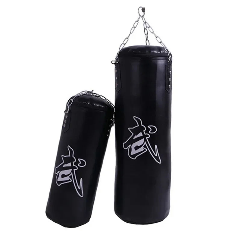 Height 60 to 120cm Sanda Boxing Training PU Leather Empty Sandbags,Fitness Sand Bag Punching Bag,PU Leather More Comfortable