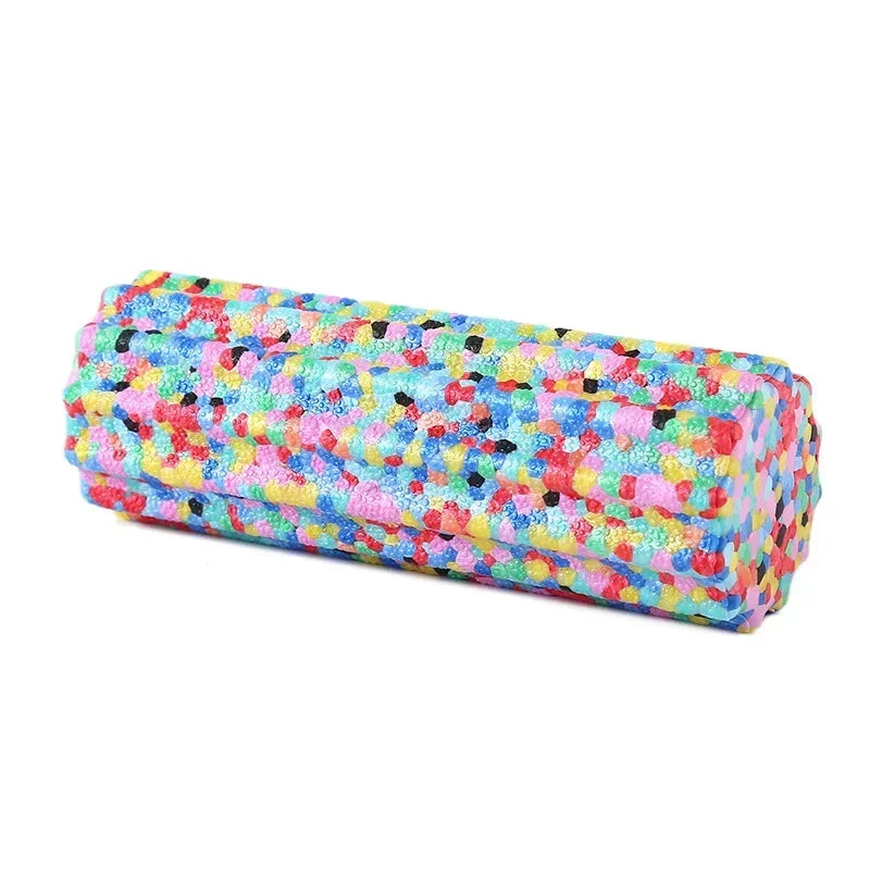 15x5.3cm Colored Yoga Foam Roller Soft Texture Durable Pilates Muscle Massager Roller Mini Yoga Column Gym Exercise Equipment